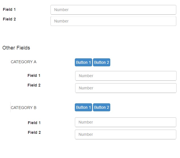 jquery Align fields correctly Stack Overflow