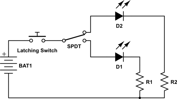 button - Circuit for 2 Switches and 2 LED's - Electrical Engineering