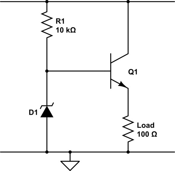 Alternative to emitterfollower for simple BJT voltage