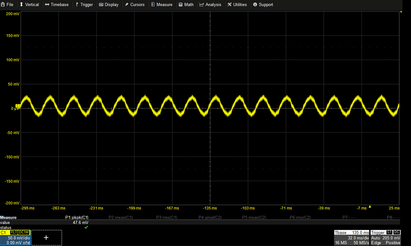 voltage Oscilloscope probe noise Electrical