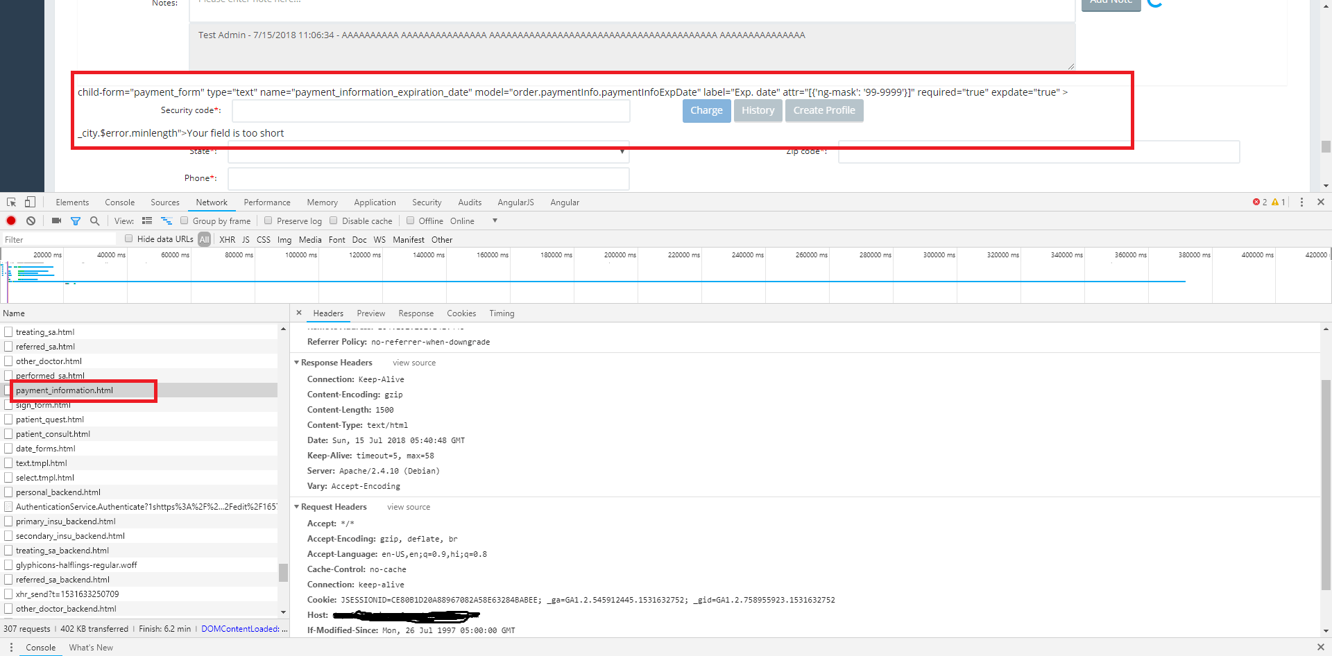 angularjs Apache Web server to Tomcat proxy redirection settings
