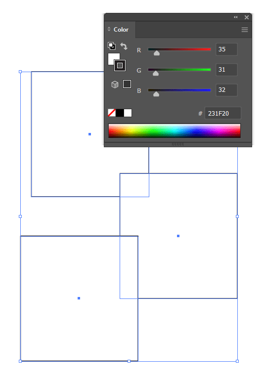 vector How to change outline color with eyedropper in Adobe