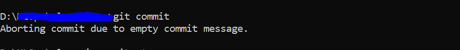 git Aborting commit due to empty commit message Stack Overflow