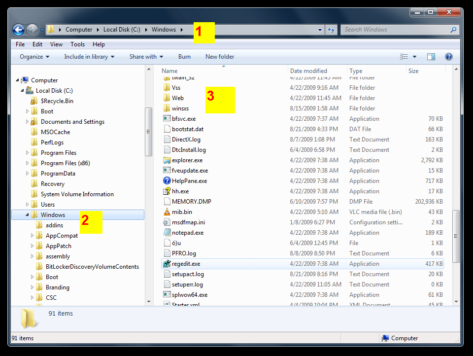 Windows 7 Explorer tree view expand Super User