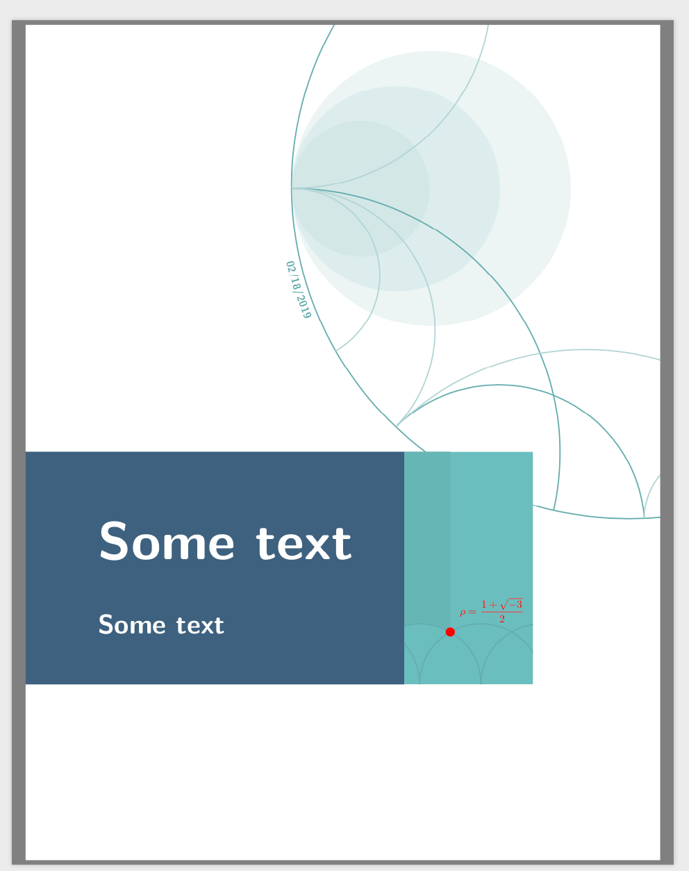 How to create a cover page like this?