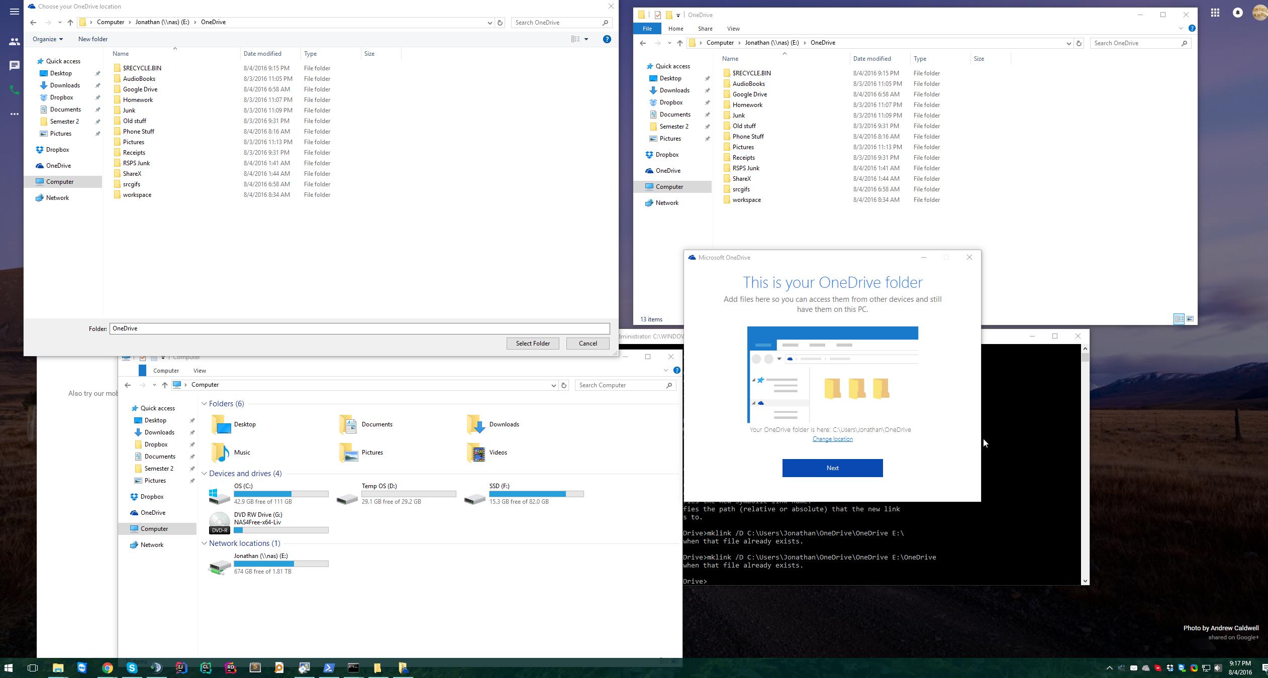 Windows 10 OneDrive Can Not Sync Network Folder Super User