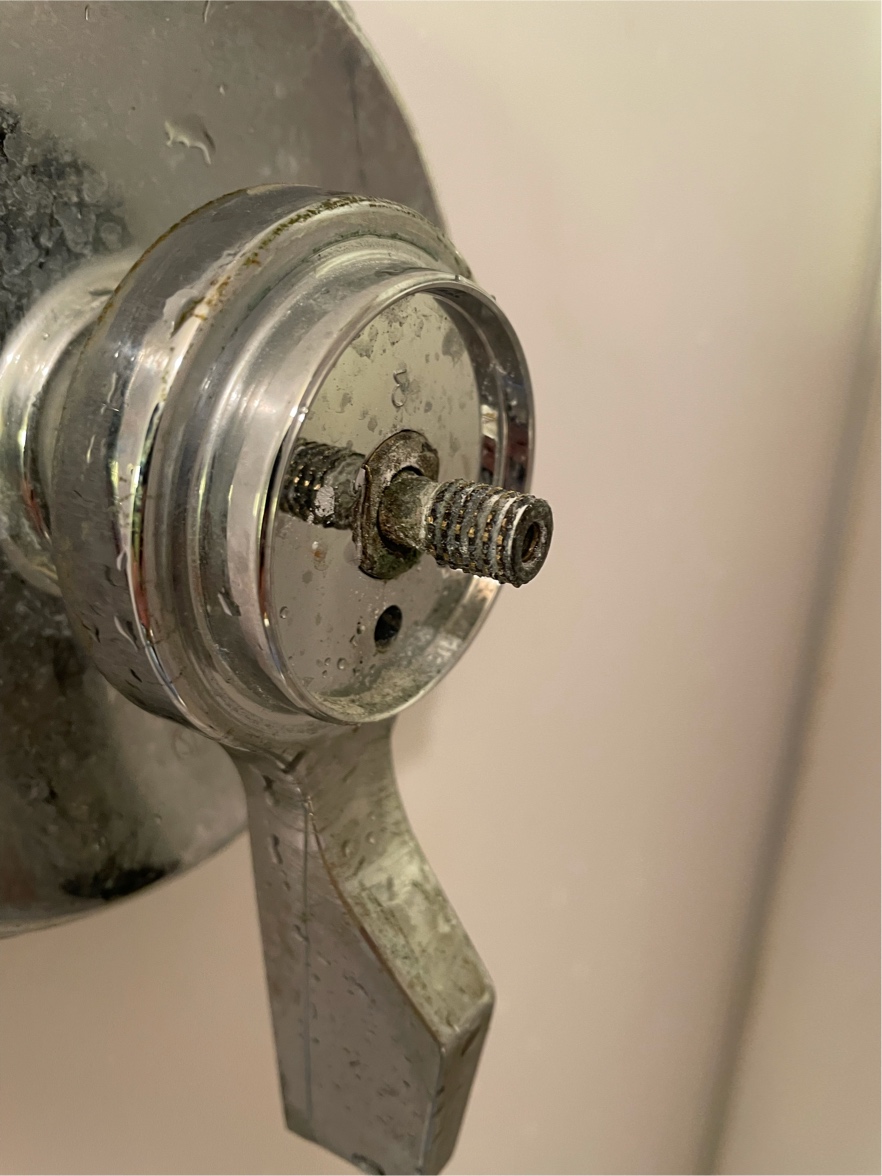 plumbing Old shower handle…can not turn hot/cold lever or handle