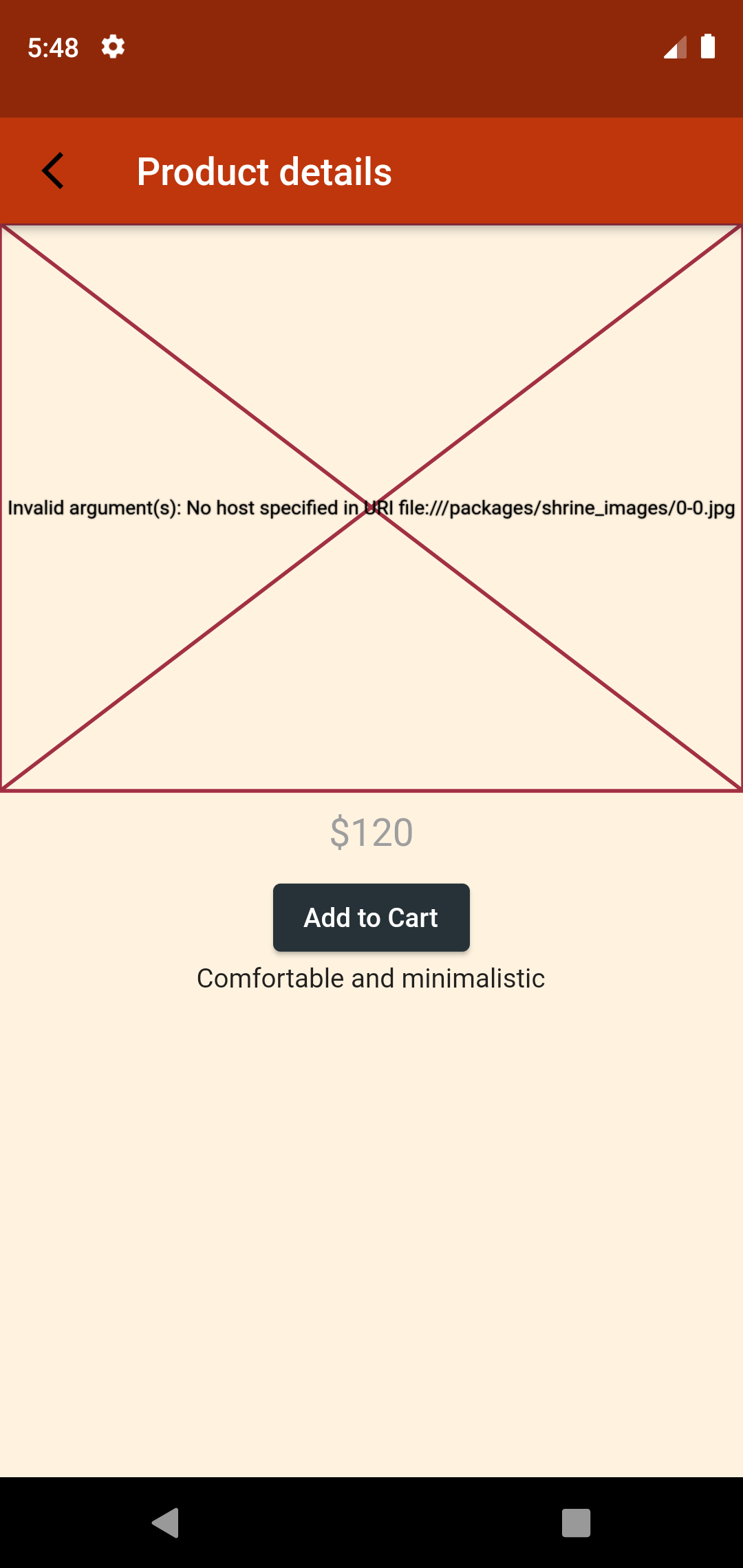 flutter Why is my image an invalid argument on screen with "no host