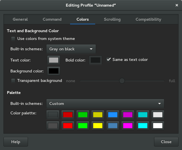 Debian How to change Terminal background colors Unix & Linux Stack