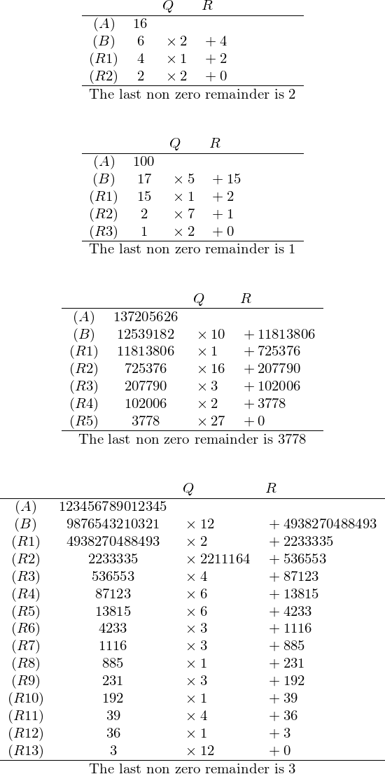 [Tex/LaTex] GCD scheme in LaTeX Math Solves Everything