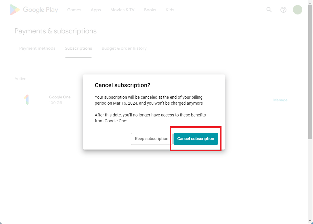 How do I downgrade my Google Drive storage account?  Applications Stack Exchange