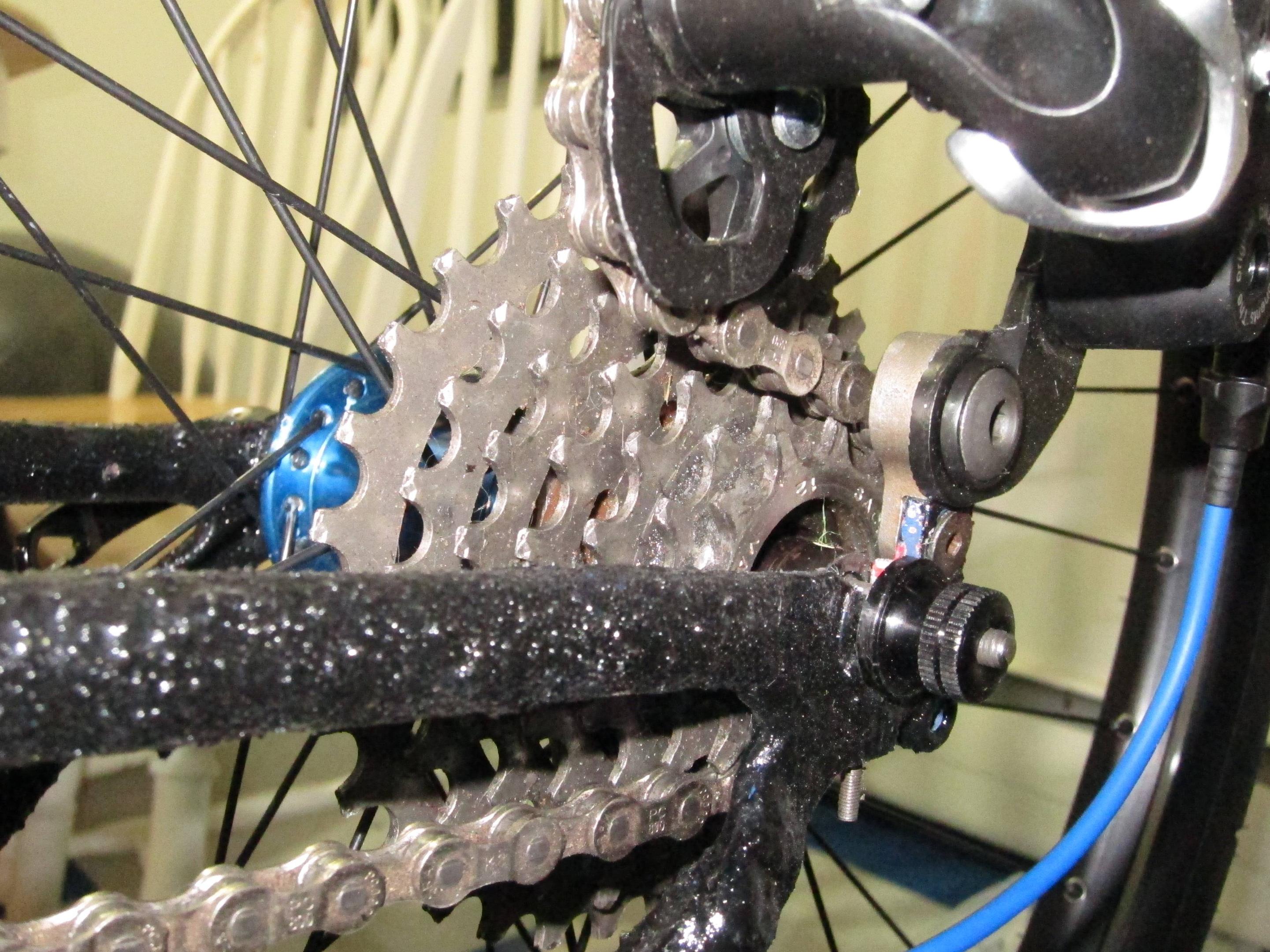drivetrain Why is my chain riding up and skipping teeth on the