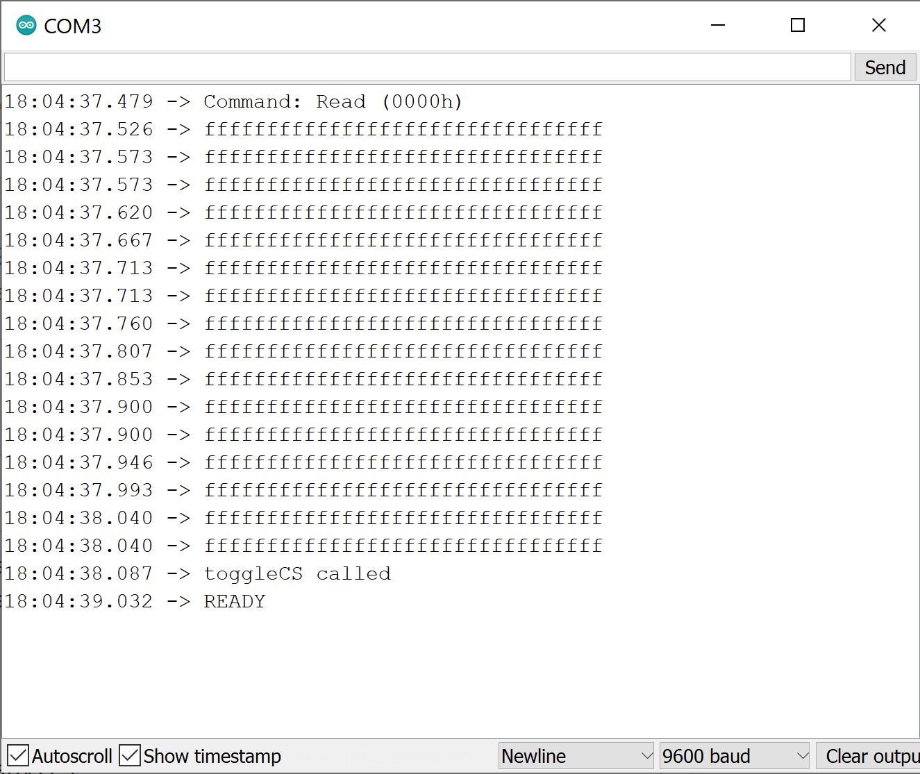 c++ Why is my Arduino code to Write to an external Serial Flash Rom