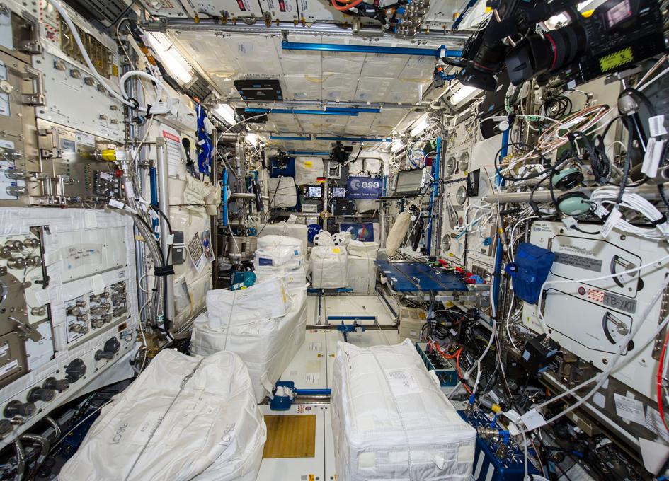 health How is the space station's interior cleaned? Space