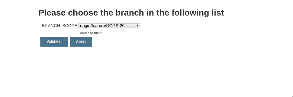 Dynamically Fill Jenkins Choice Parameter With Git Branches In a