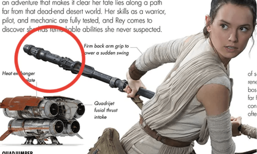 star wars What is the source of Rey's lightsaber? Science Fiction