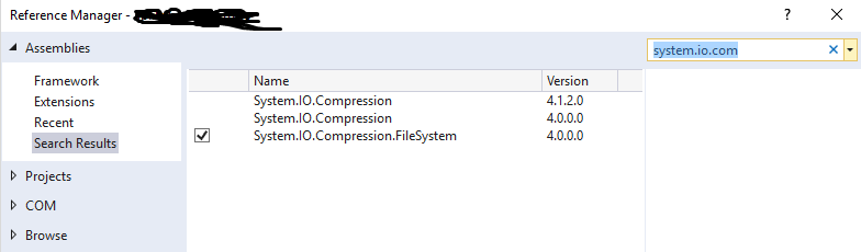 c can't add the namespace Stack