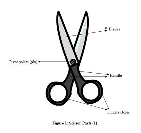 What does TSA mean by "pivot point" when talking about shears/scissors