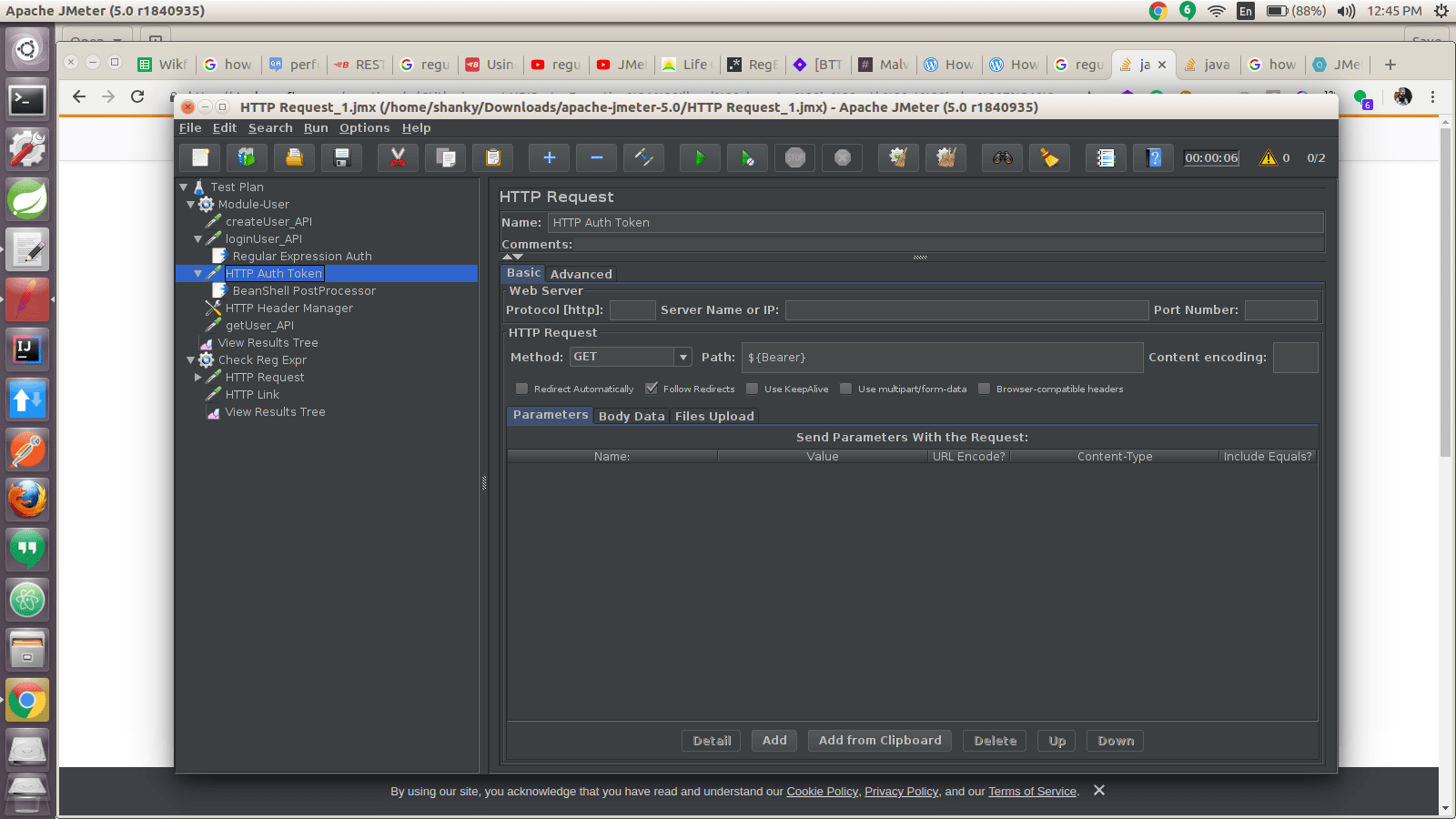 regex Getting Illegal character in path