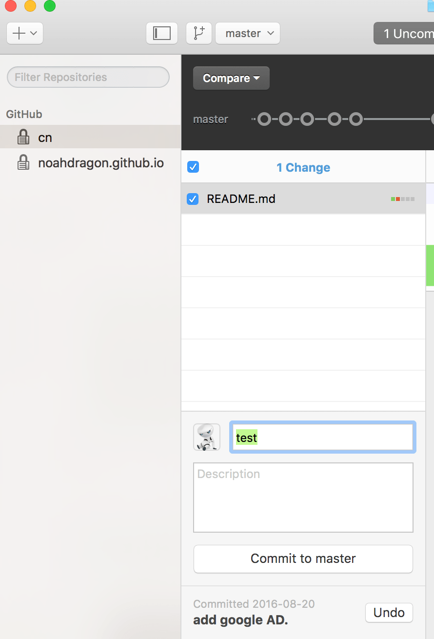 git "Revert this Commit" & "Roll Back to this Commit" on Github