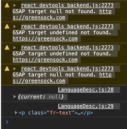 javascript GSAP target undefined not found Stack Overflow