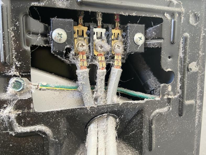 electrical Replacing dryer cord (3 to 4 prong), where to connect