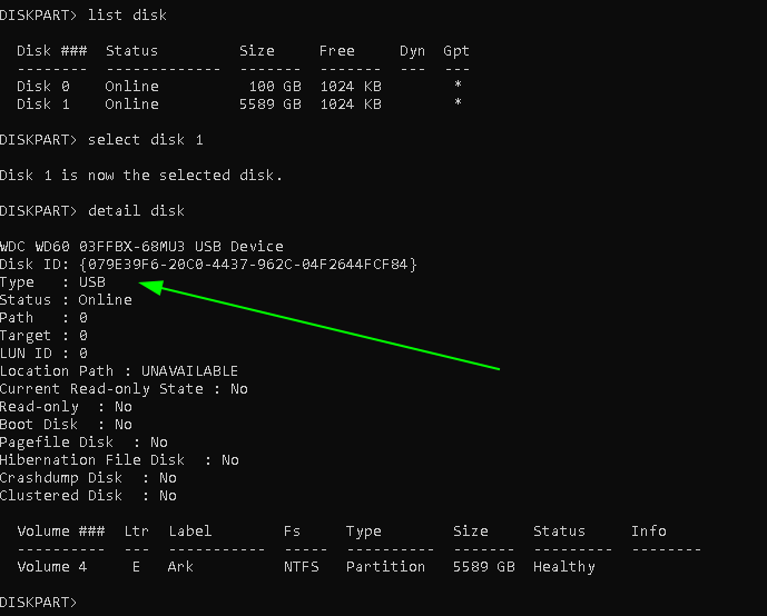 c How to get disk index from USB drive name ? Please consider USB