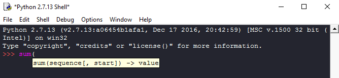 python How can I create my own "hint" when calling a function in IDLE