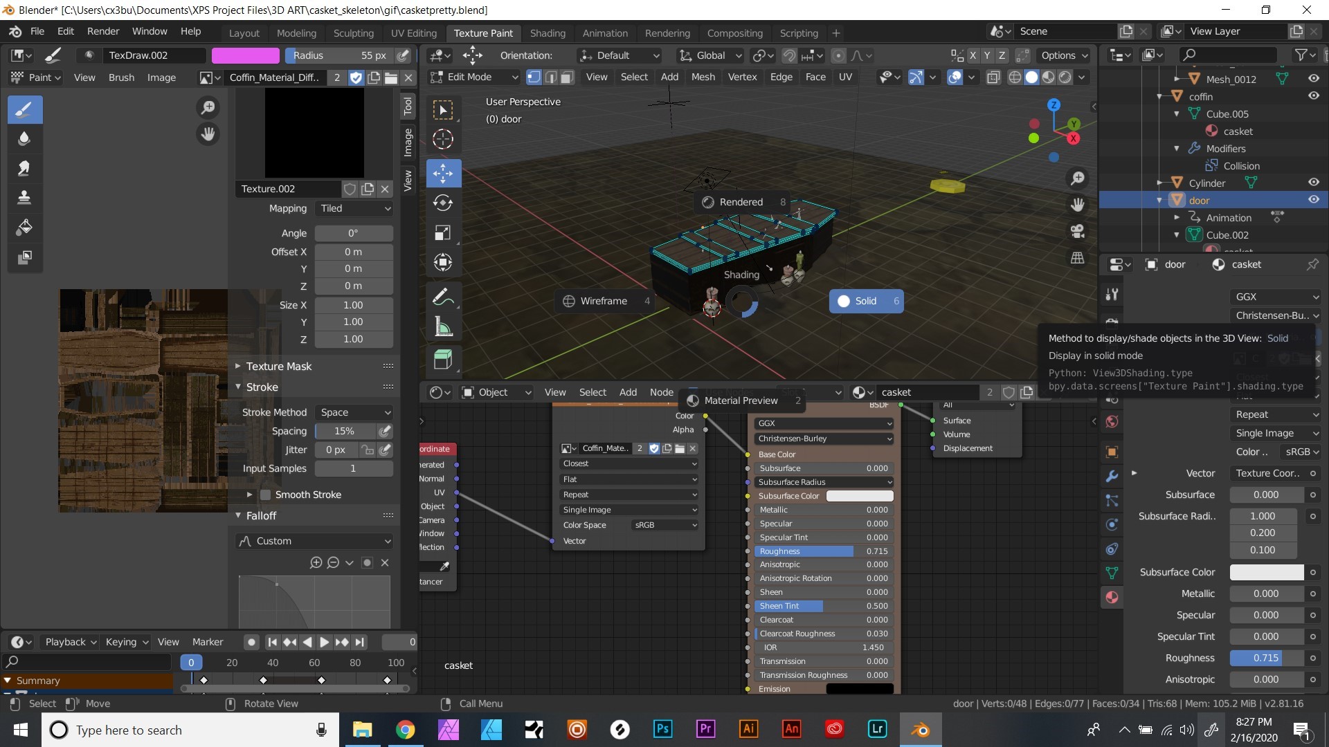 texturing Imported FBX texture is black in blender 2.8 Blender