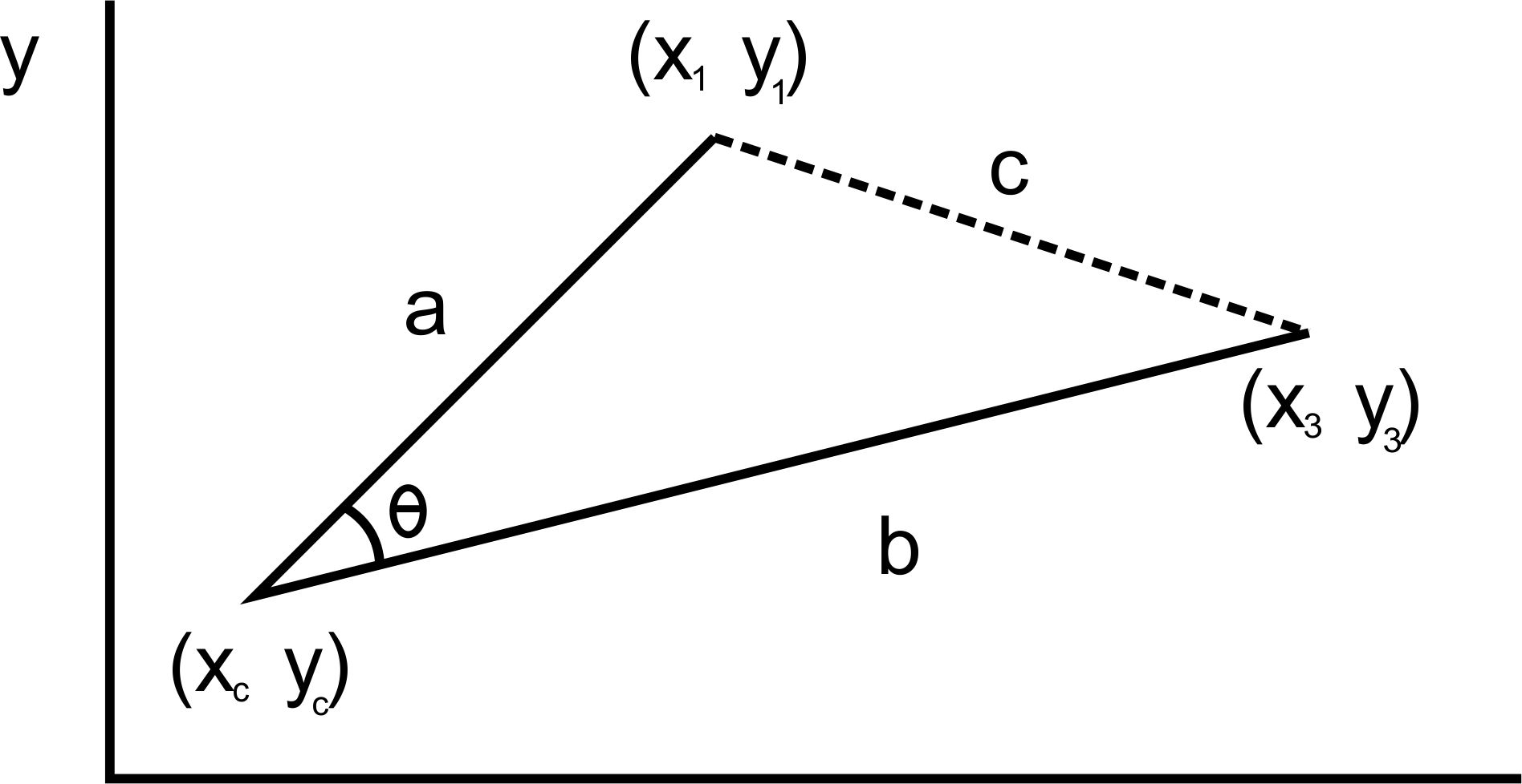 geometry Angle between 3 points Mathematics Stack Exchange