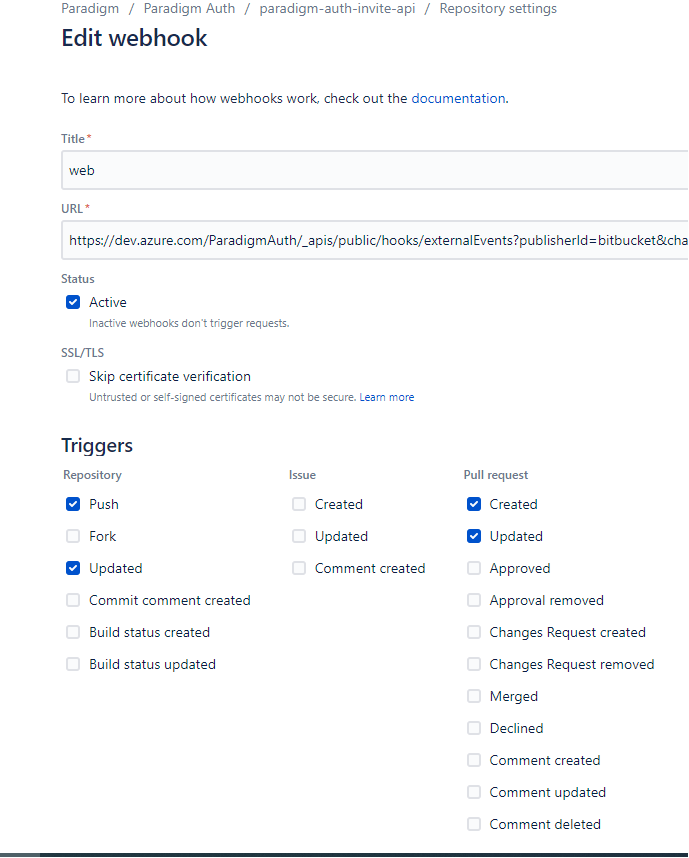 azure DevOps Pipeline Not Triggering from Bitbucket Stack Overflow