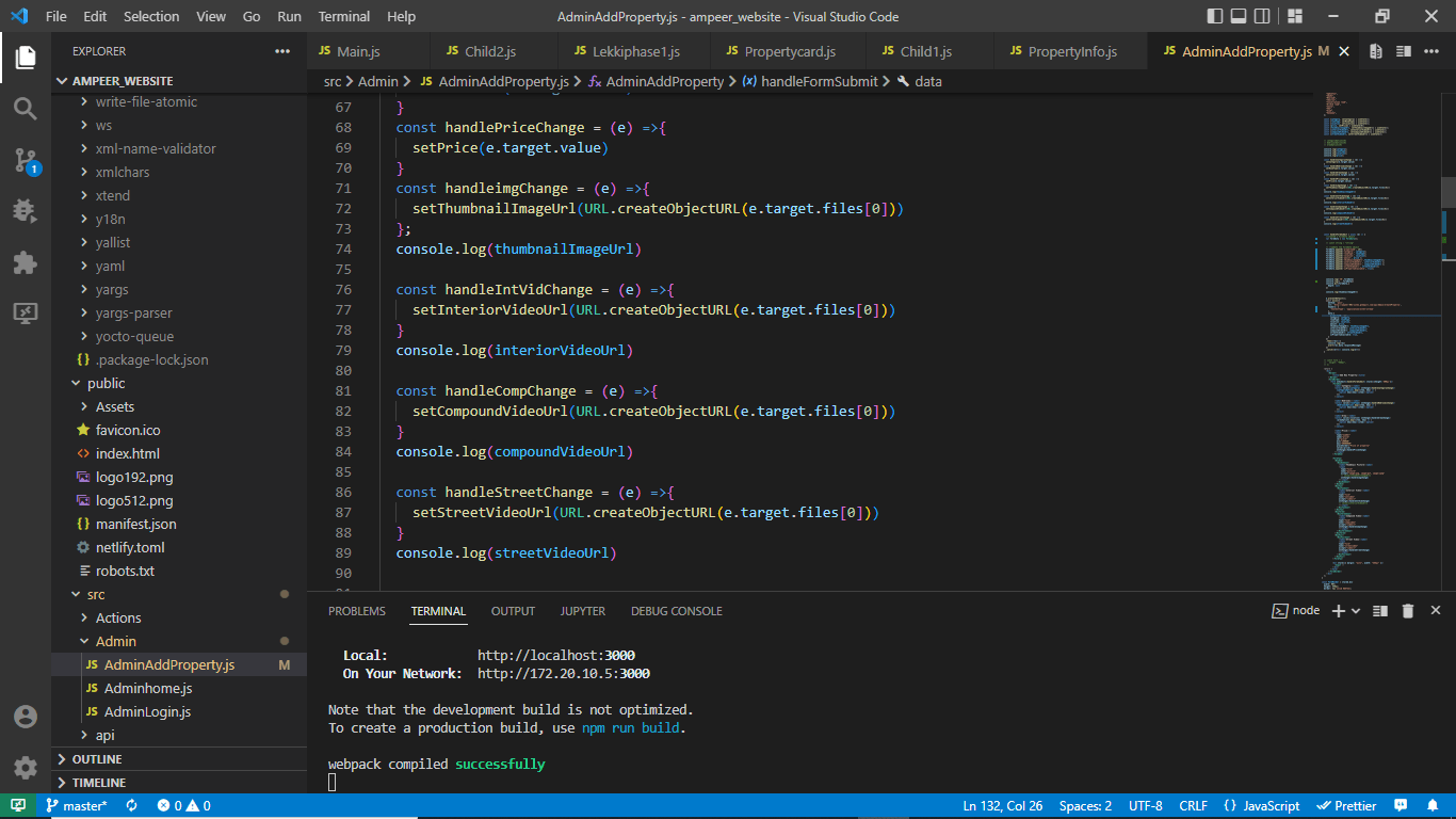 javascript Problem sending video and image file to my database using