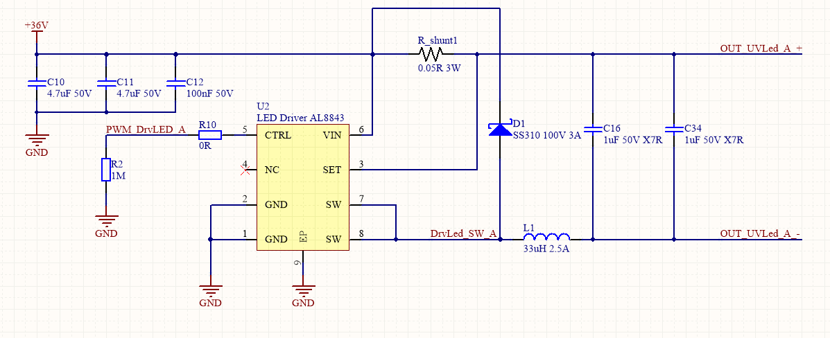 pcb design - Constant current LED driver temperature issue - Electrical