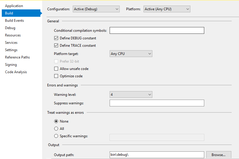 c Why is the copy command in the post build event in my proj file