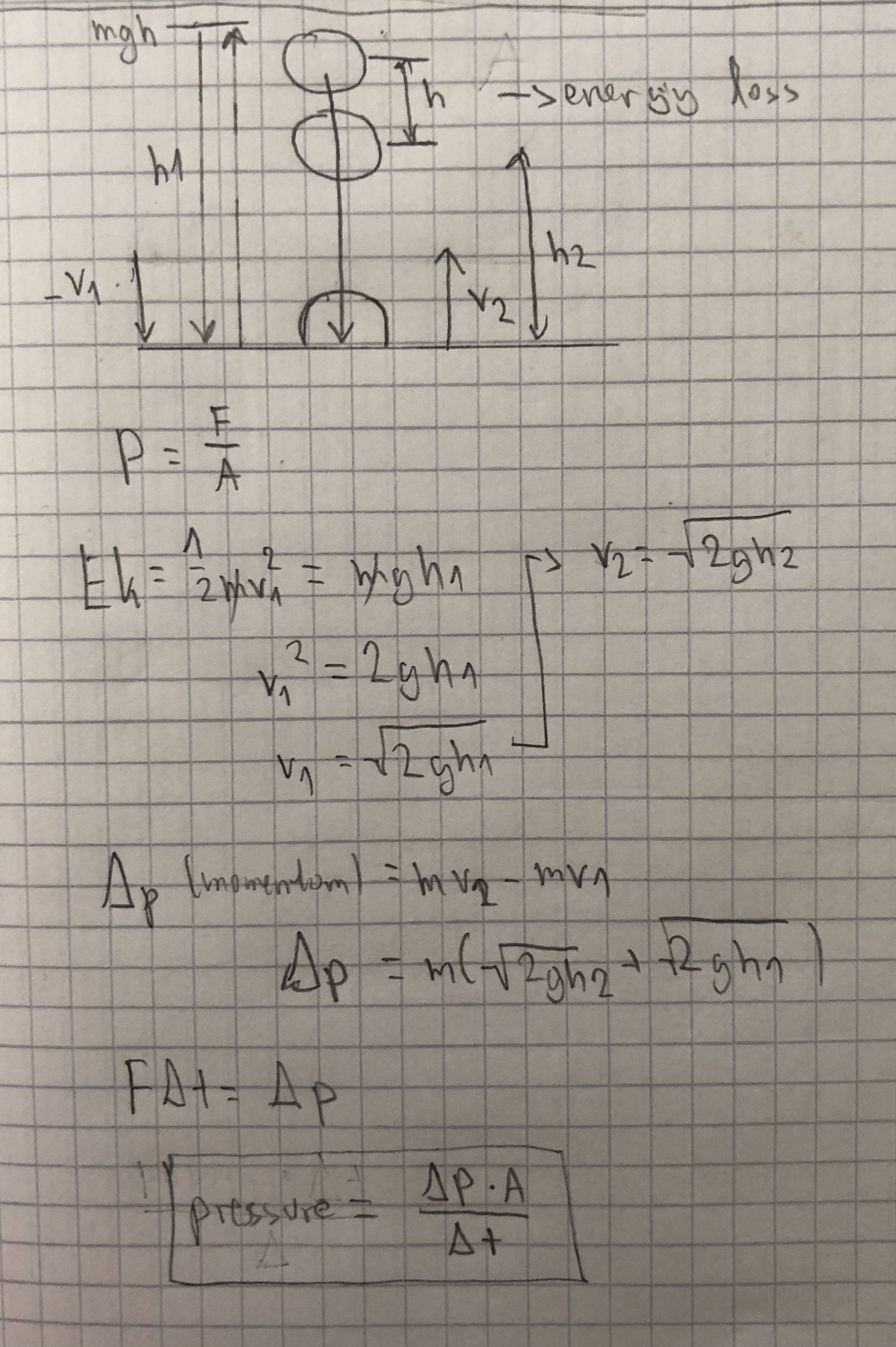 homework and exercises The effect of pressure on the height of the