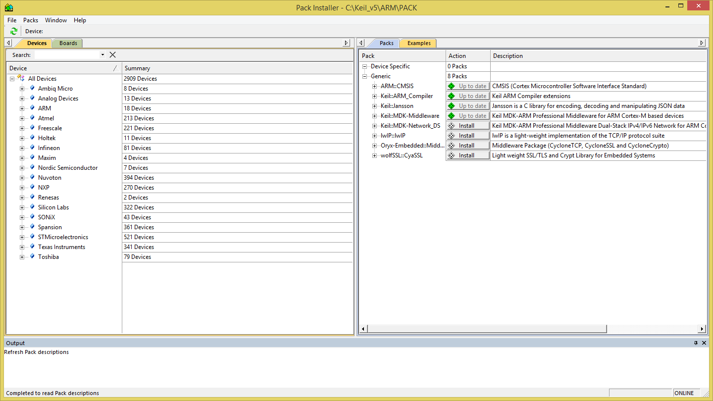 arm Keil Dialog Semiconductor