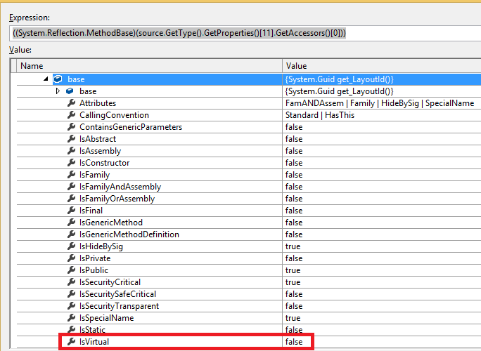 c Generic interface property is virtual in implementation Stack