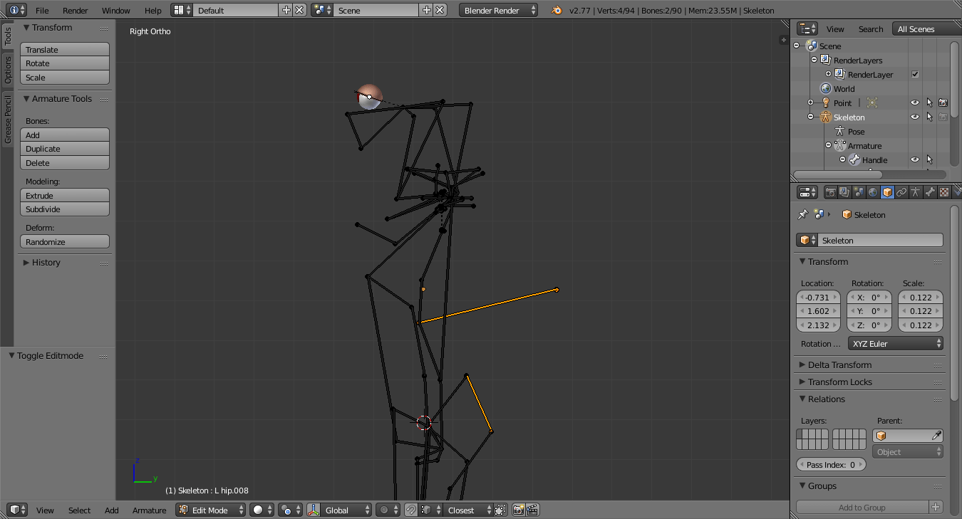 How to change root (first) bone in armature Blender Stack Exchange