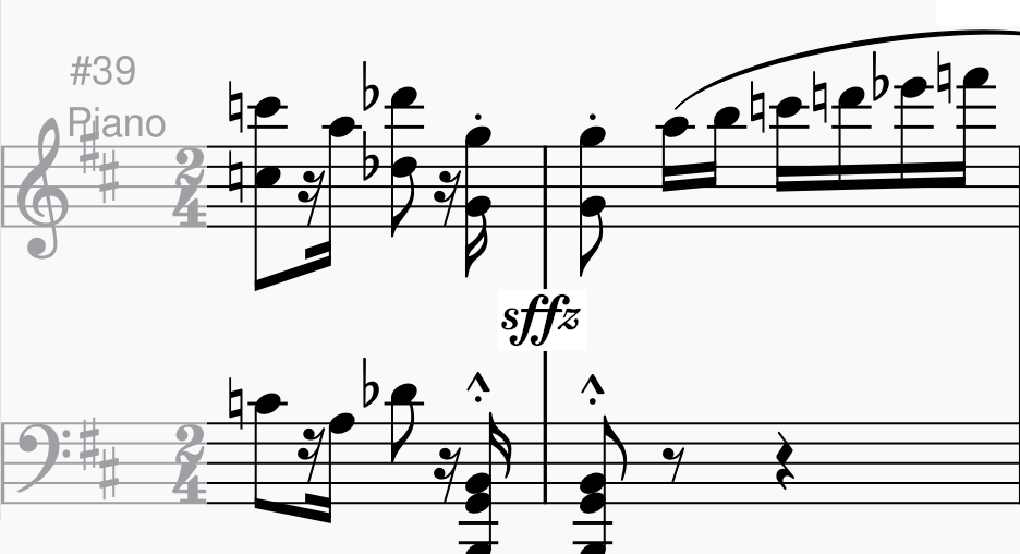 piano Is sforzando on two beats sensible? Are there alternatives