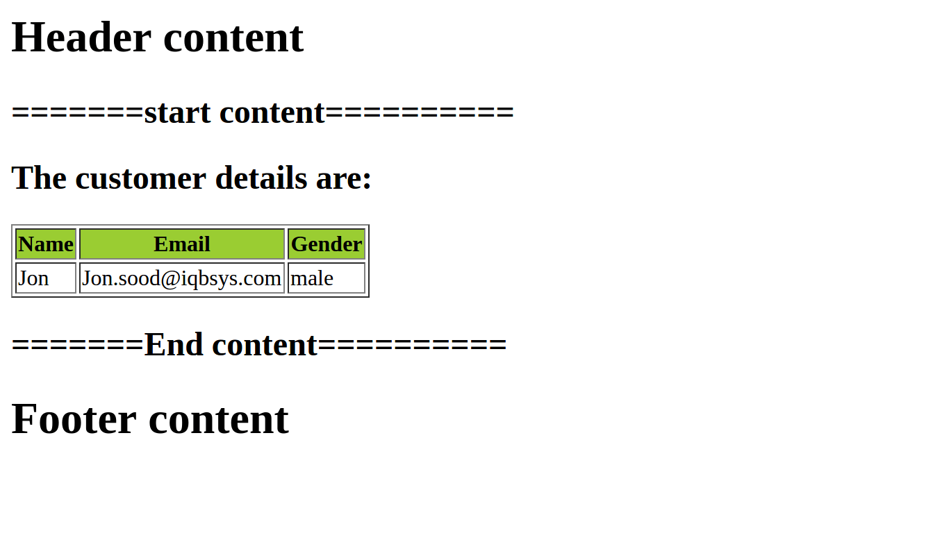 xml How can I add header and footer XSLT files to another XSLT file to convert it into HTML