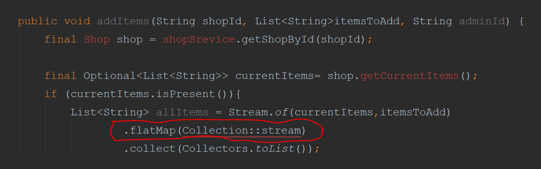 java How do I merge two List of String into one List without