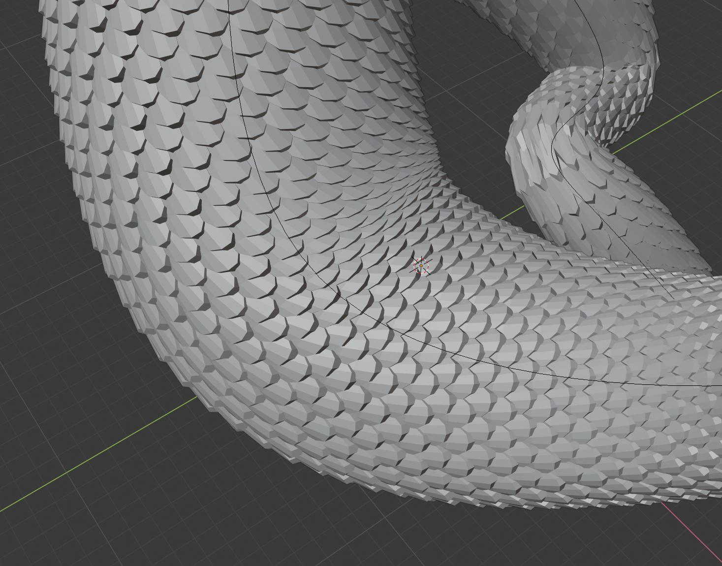 modifiers Making Scales on a Dragon Blender Stack Exchange