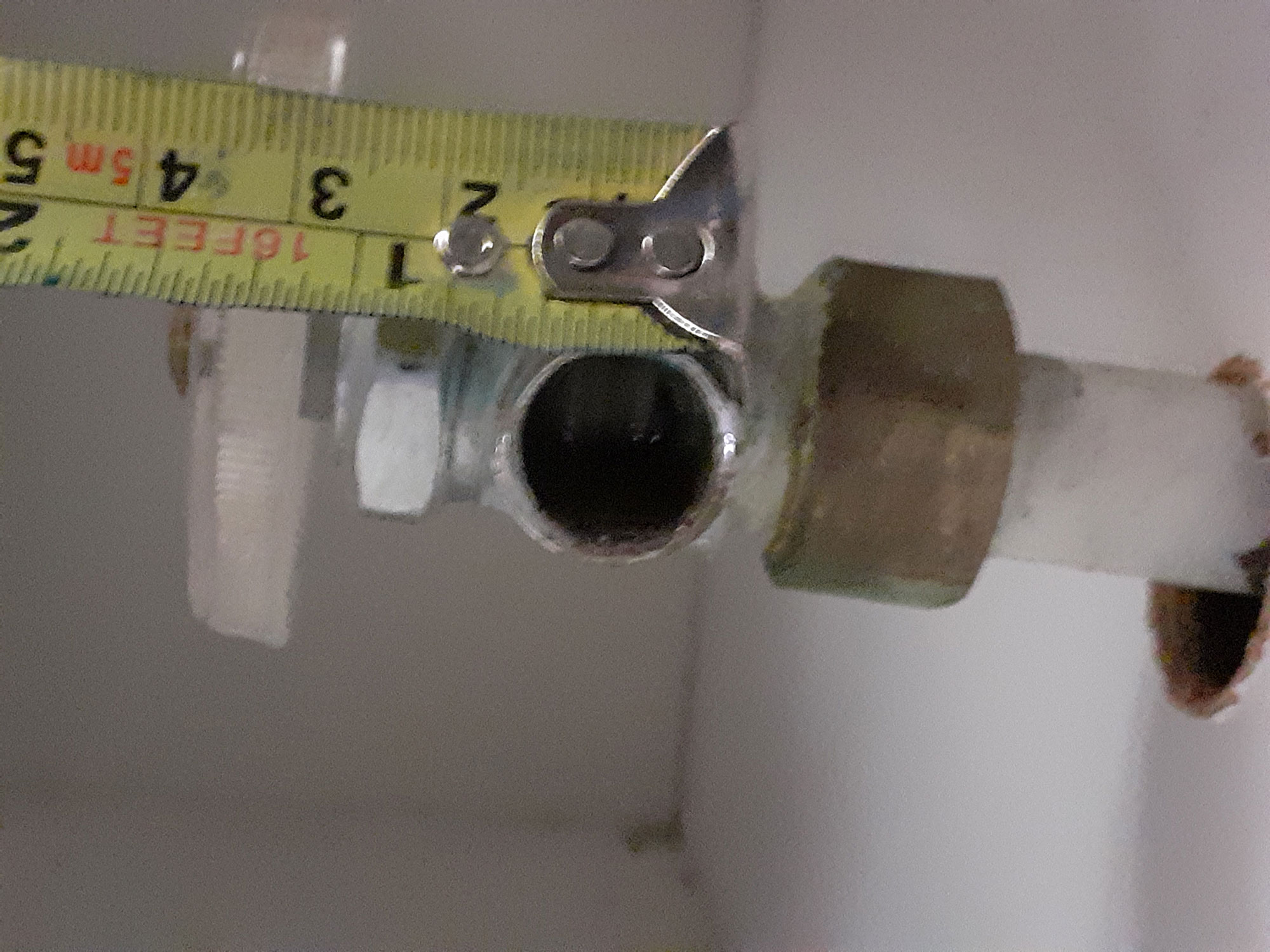 plumbing Size of outlet on my hot water valve for dishwasher supply