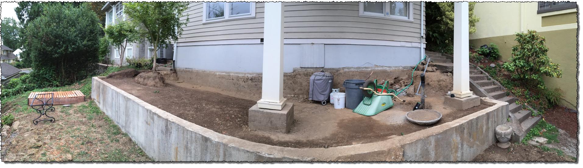 patio How to support the side of concrete steps? Home Improvement