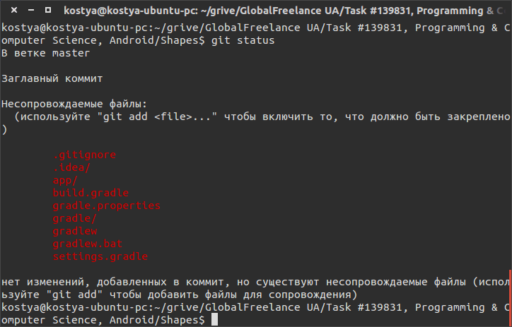 git Why .gitignore not working for the new project in Android Studio