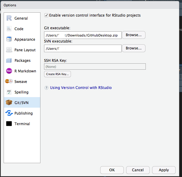 r Reset Rstudio to find github on path Stack Overflow