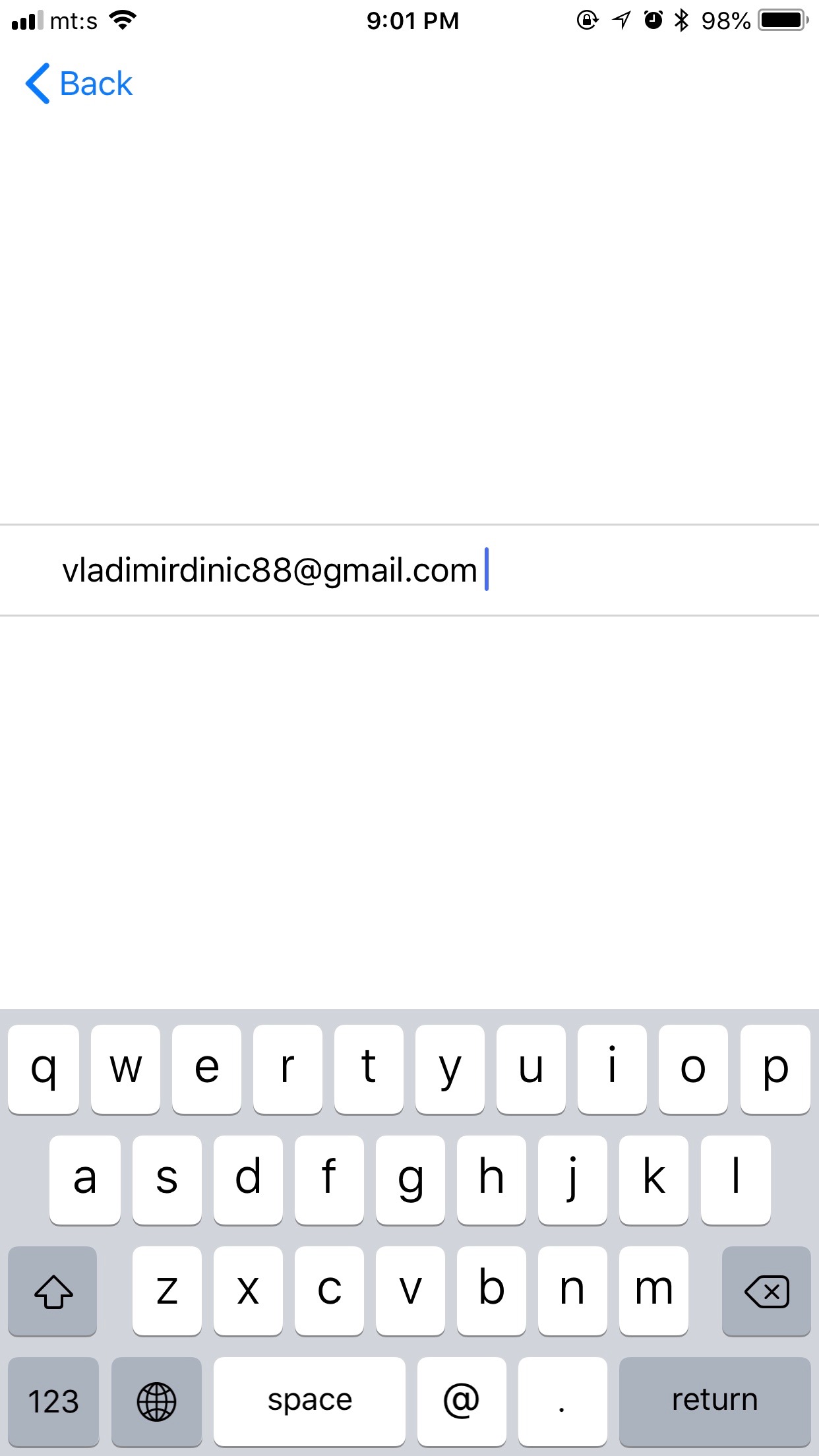 email iOS TextField adds blank character Stack Overflow