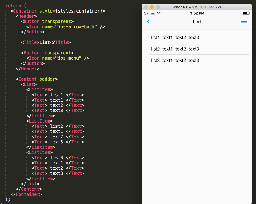Native base ListItem renders empty view? Stack Overflow