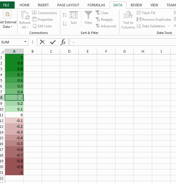excel Conditional formatting color gradient with hard stops Stack Overflow
