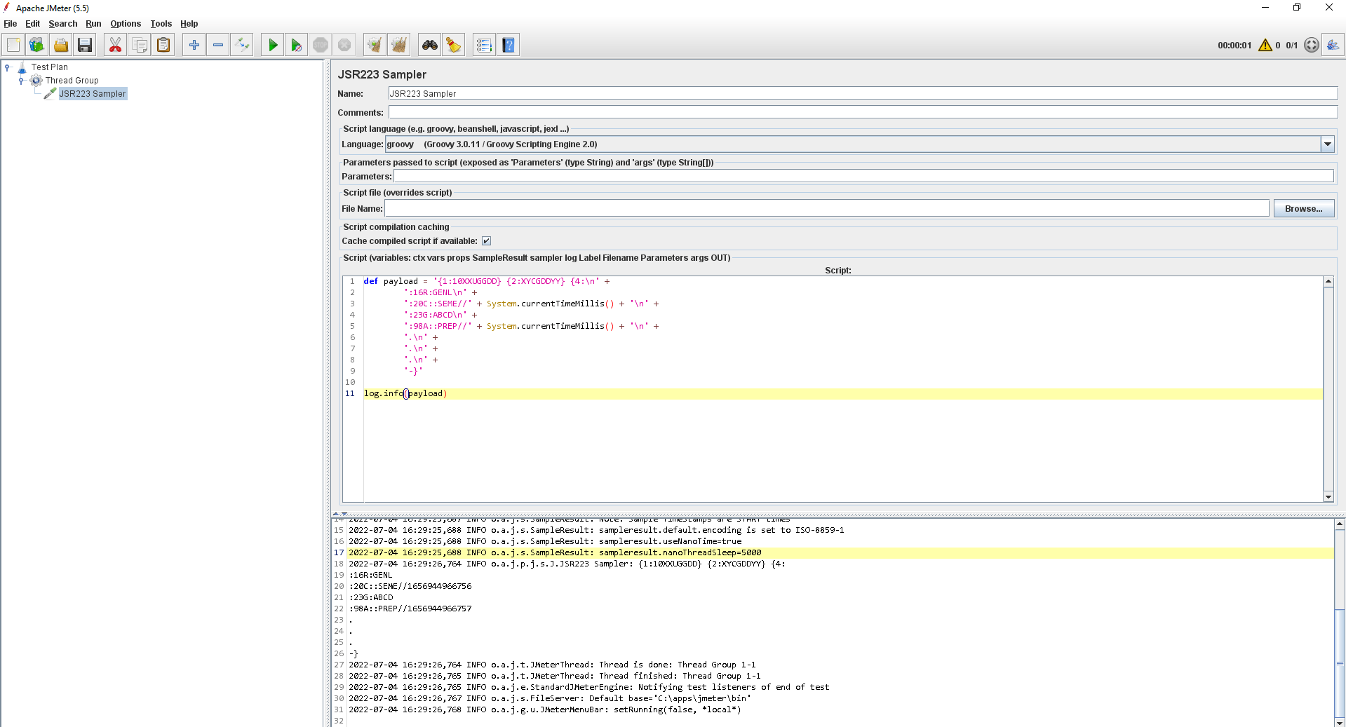 Swift Message IBM MQ Testing using Jmeter Stack Overflow
